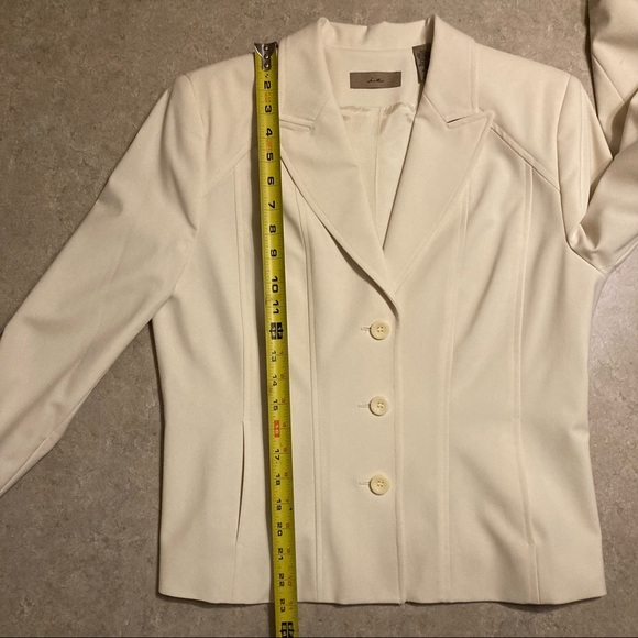 👛 Retro(2002) ivory suit (blazer/skirt) by i.e., 10 - Picture 5 of 16